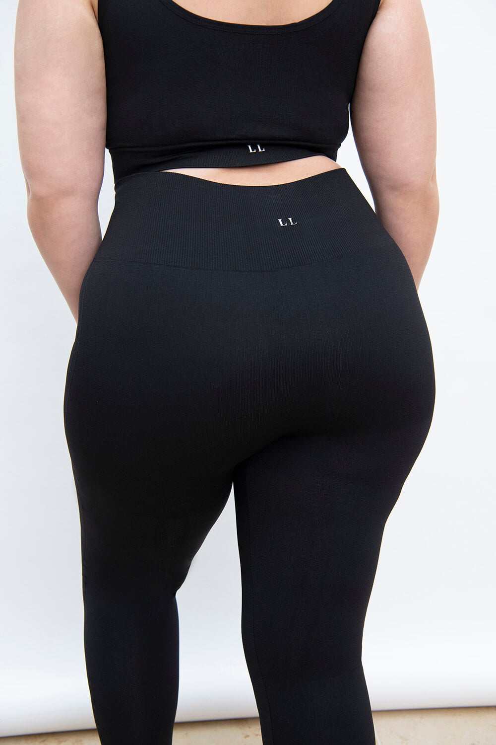 Legging taille haute sans couture grande taille Ultimate - Noir