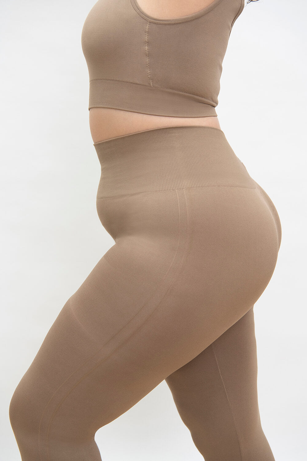 Legging taille haute sans couture grande taille Ultimate - Oatmeal Avione