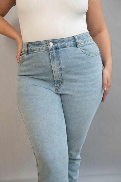 Jean straight grande taille - Light Bleach