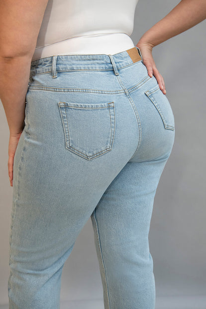 Jean straight grande taille - Light Bleach