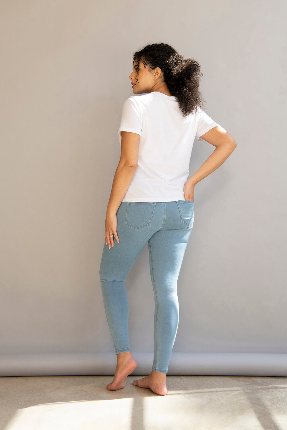 Jegging de grossesse 7/8e - Light Bleu
