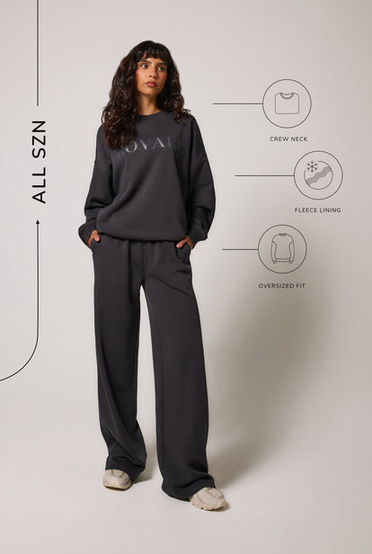 ALL SZN organique Sweat à Capuche Oversize grande taille Style 4 - Shadow