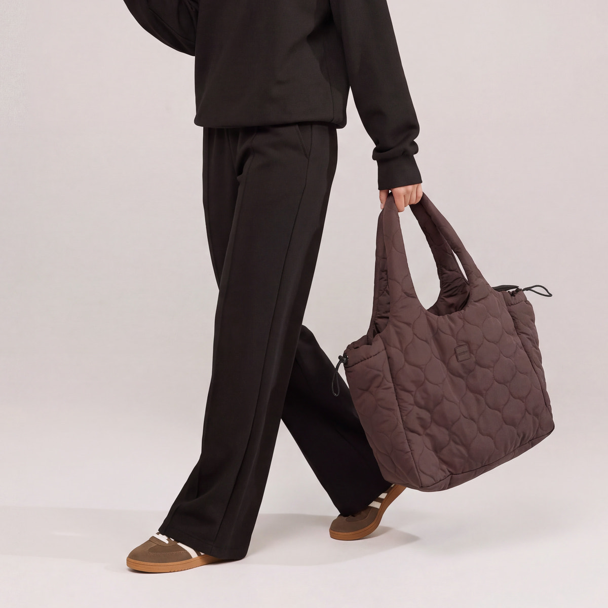 Sac matelassé - Marron expresso