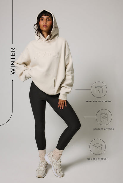 Legging taille haute Winter Everyday - Black Coffee