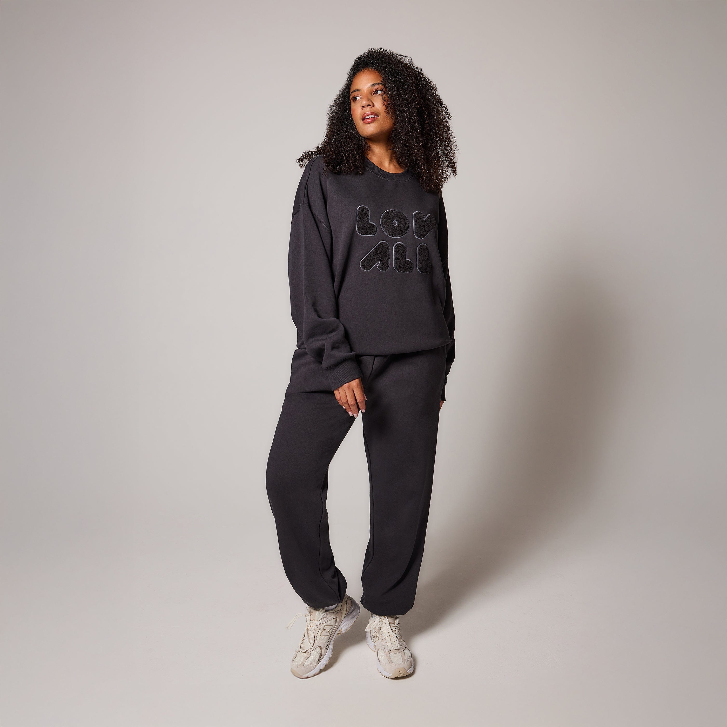 ALL SZN pantalon de jogging biologique à revers grande taille - Shadow