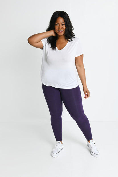 Legging léger taille haute grande taille Everyday - Acai Purple