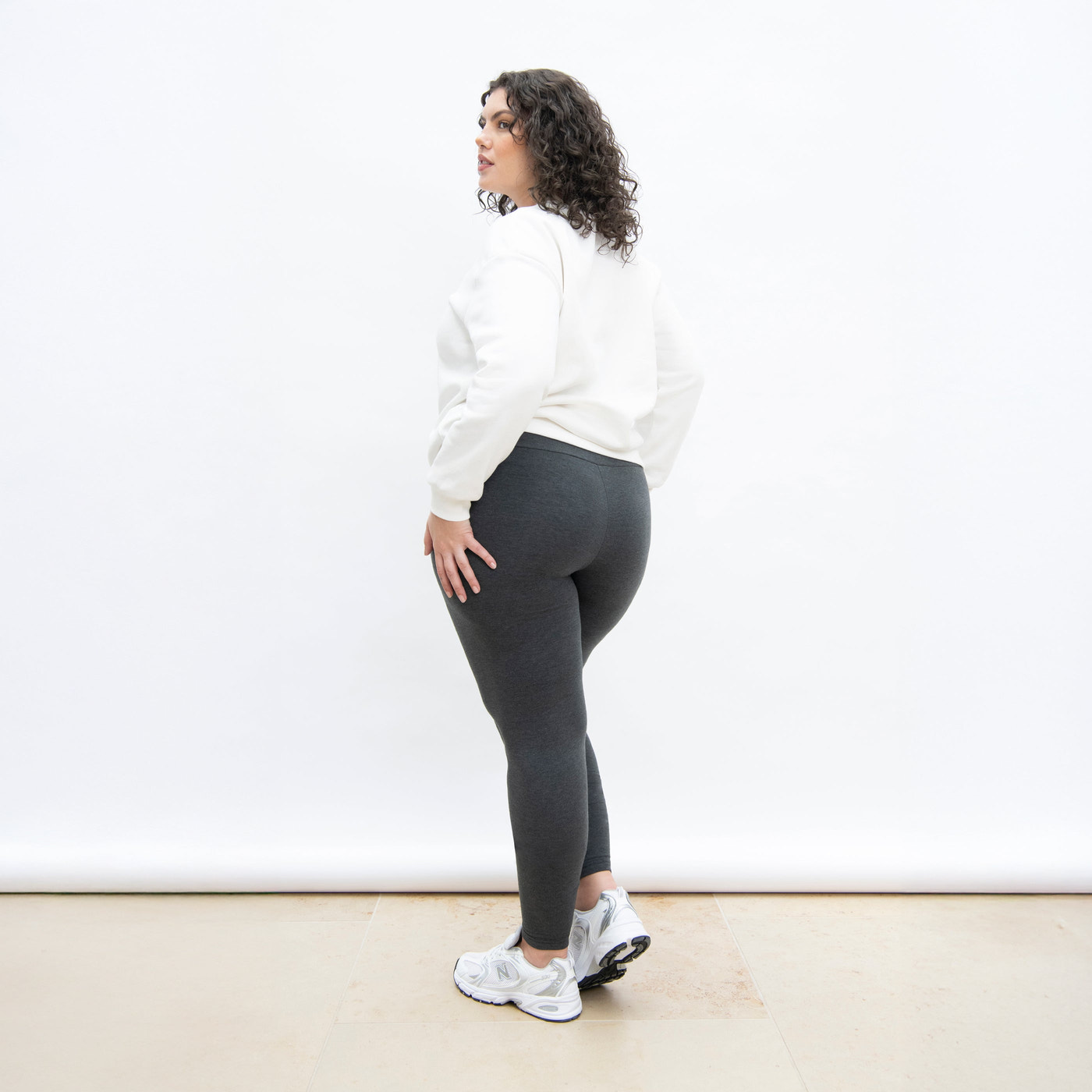 Legging taille haute grande taille Everyday - Dark Gris Marl