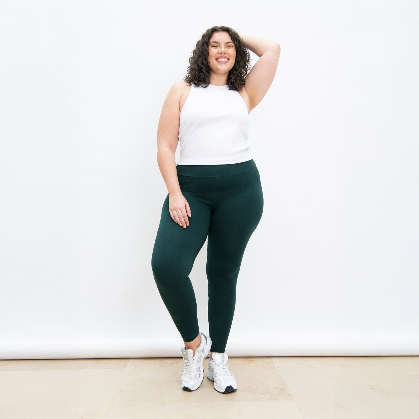 Legging taille haute grande taille Everyday - Vert Forêt