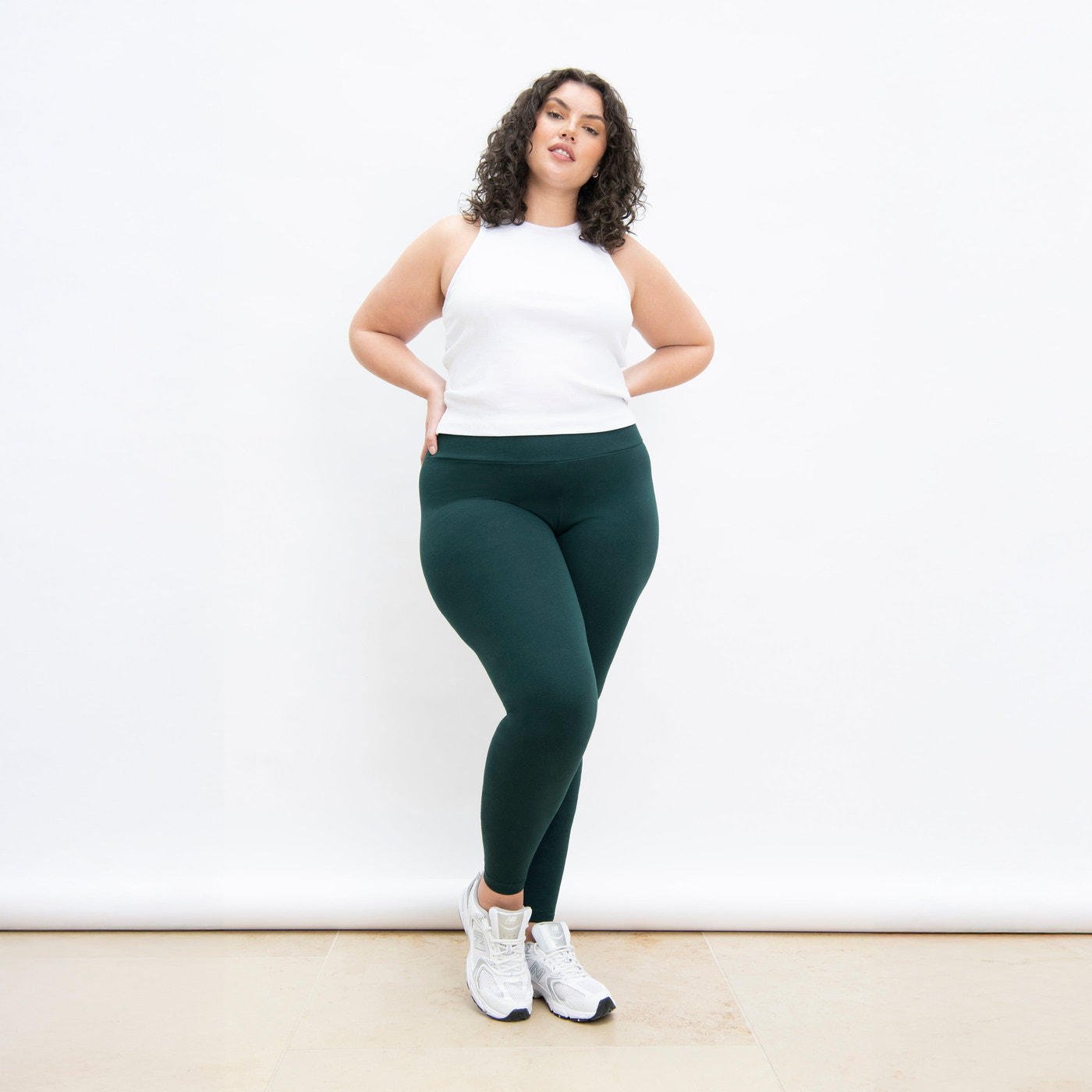 Legging taille haute grande taille Everyday - Vert Forêt