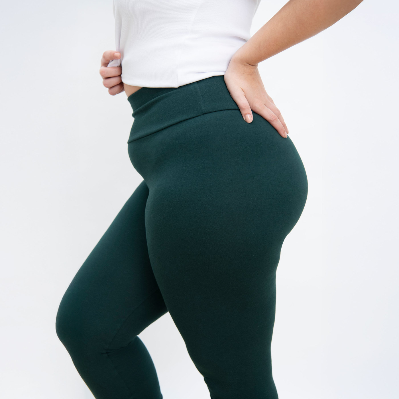 Legging taille haute grande taille Everyday - Vert Forêt