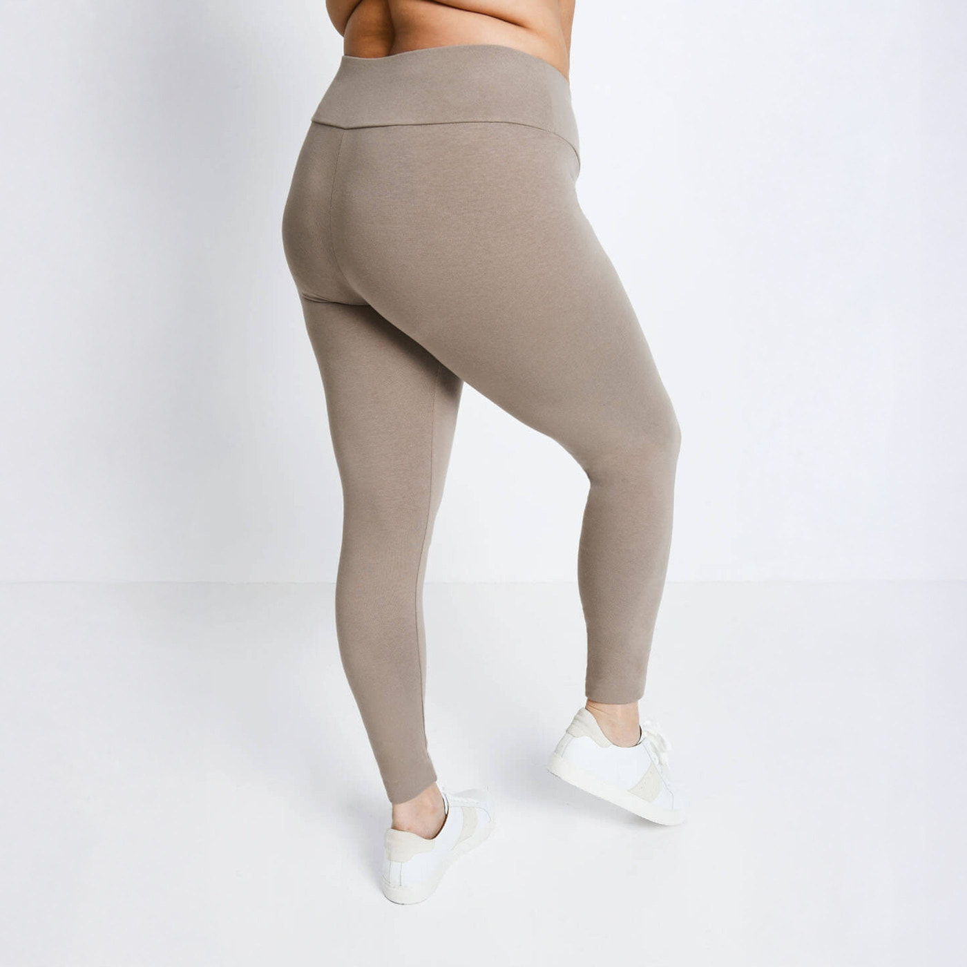 Legging taille haute grande taille Everyday - Oatmeal Avione