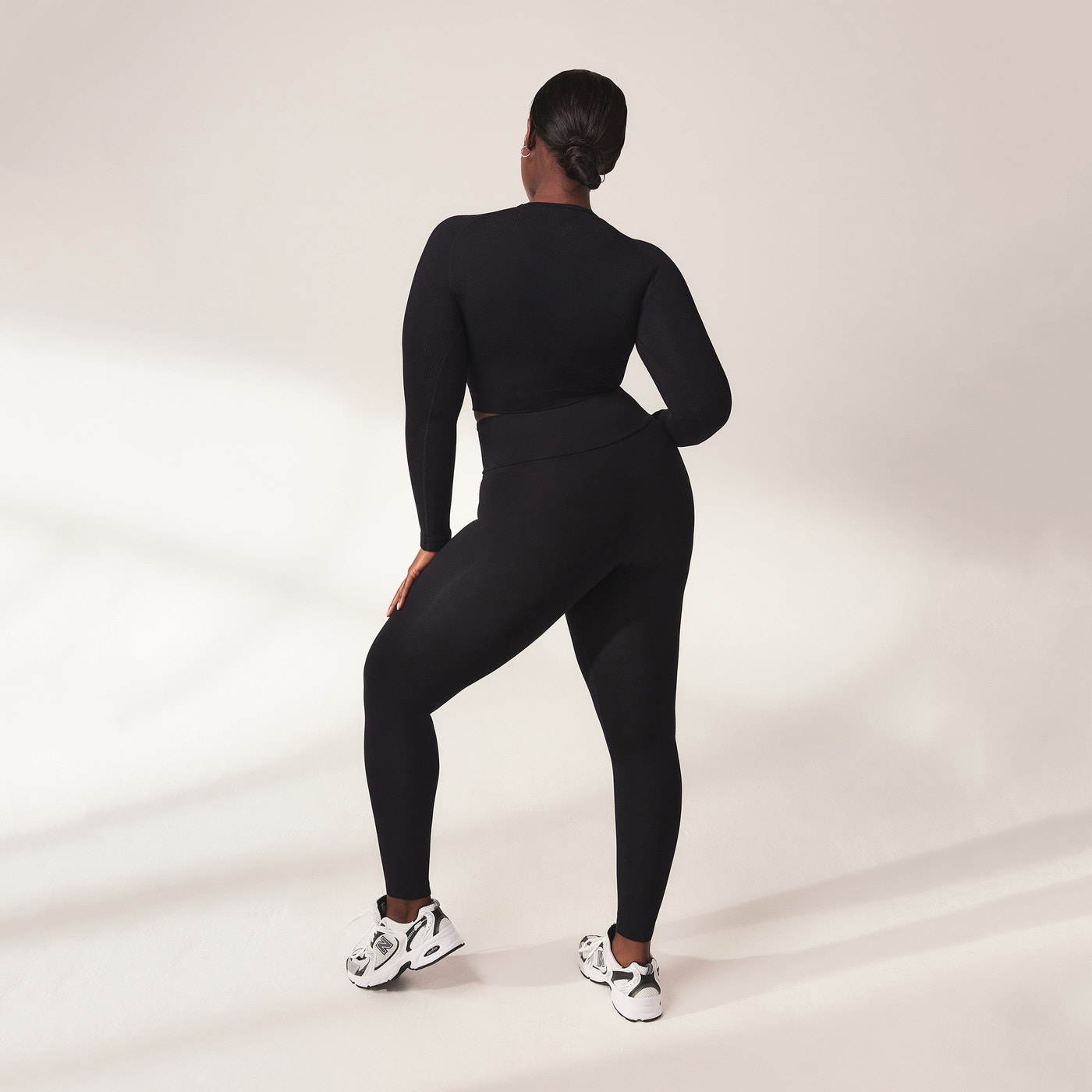 Legging léger taille haute grande taille Everyday - Noir
