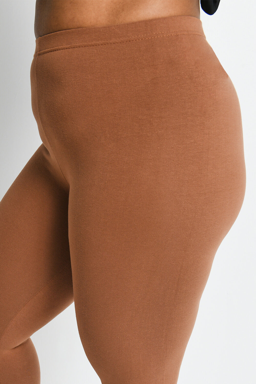 Legging court grande taille Everyday - Mocha Marron