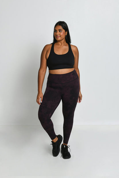 Legging 7/8e taille haute Revitalise - Dark Cherry Tie Dye