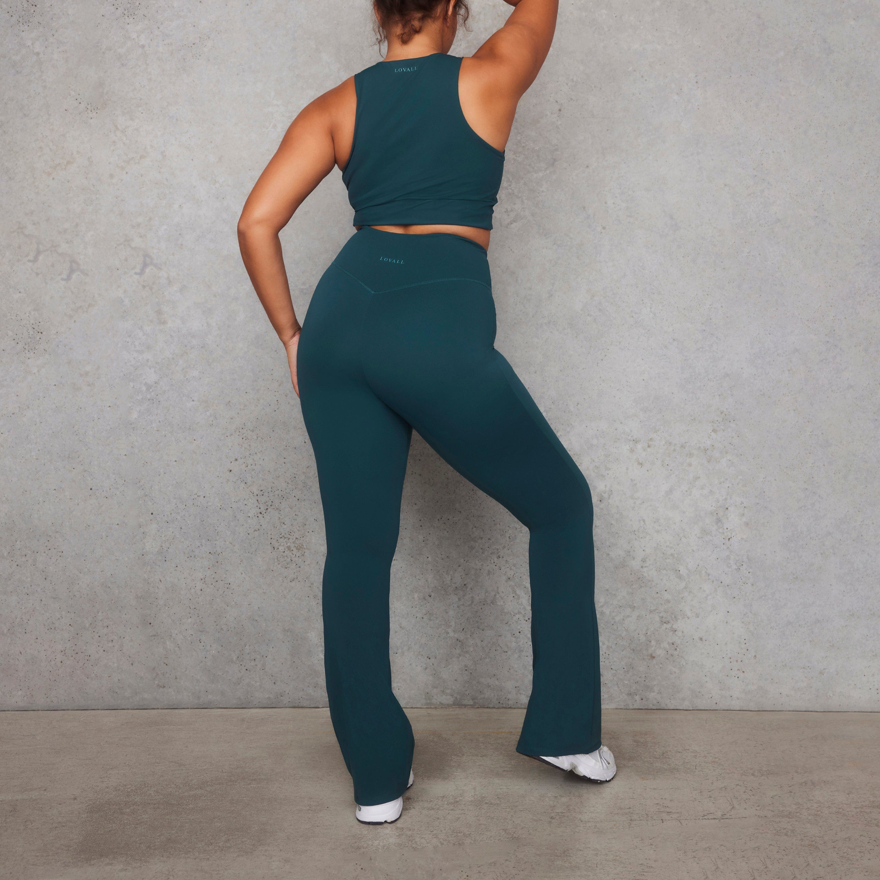Legging flare grande taille Empower - Deep Forest