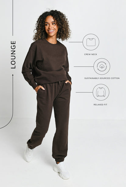 Sweat confort Everyday - Espresso Marron