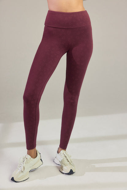 Legging taille haute Everyday - Burgunder Animal Print