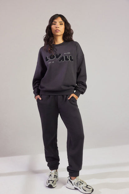 ALL SZN organique Sweat à Capuche Oversize grande taille Style 2 - Shadow