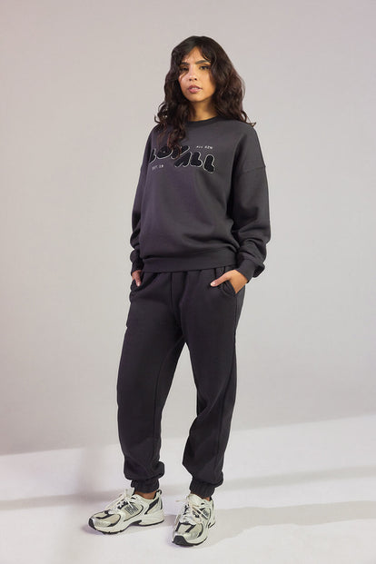 ALL SZN organique Sweat à Capuche Oversize grande taille Style 2 - Shadow