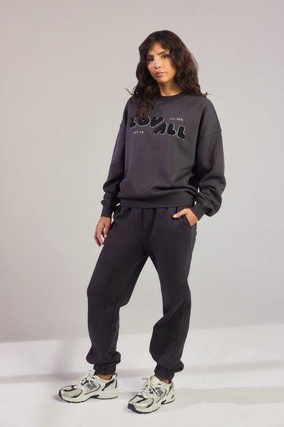 ALL SZN organique Sweat à Capuche Oversize grande taille Style 2 - Shadow