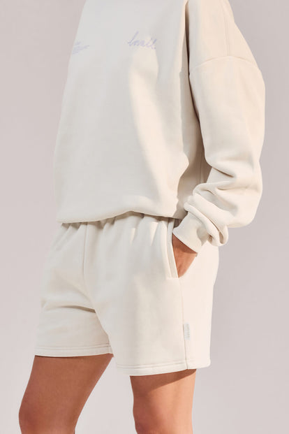 ALL SZN Organic Sweat Shorts - Ecru