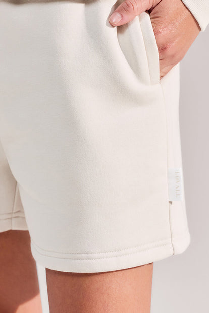 ALL SZN Organic Sweat Shorts - Ecru