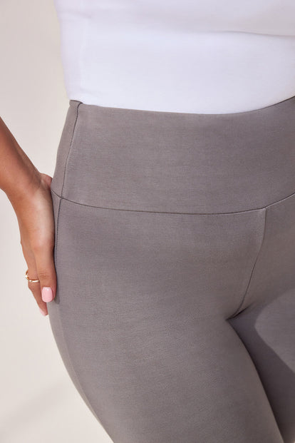 Curve Lightweight Flare Leggings - Slate Green