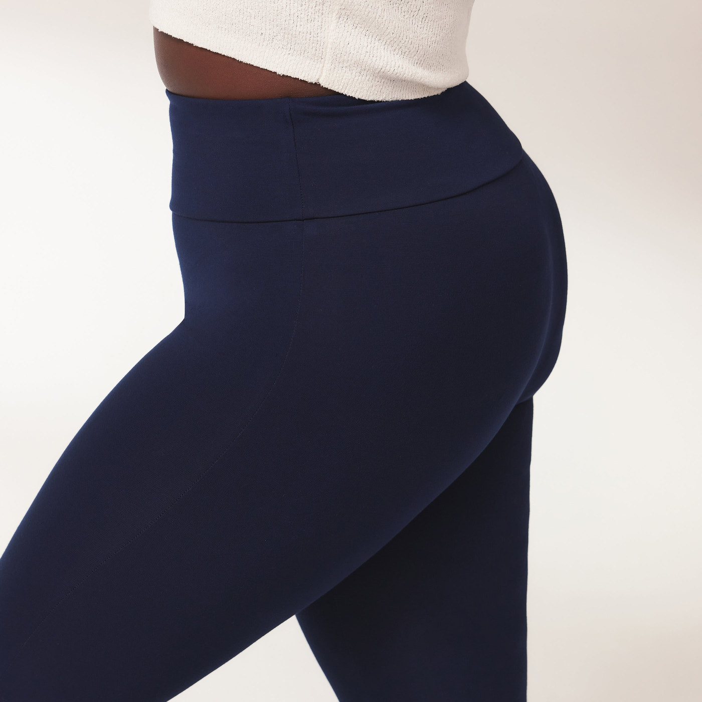 Legging léger flare grande taille - Marine