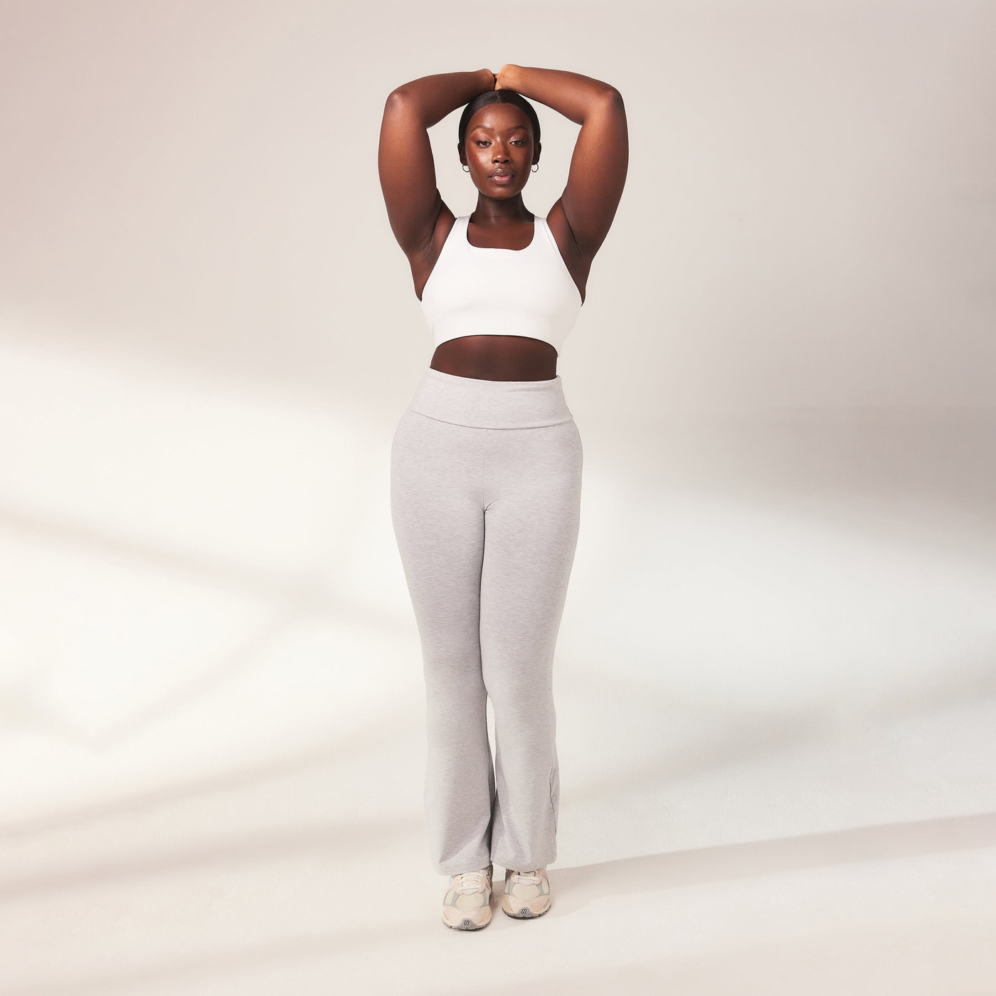 Legging léger flare grande taille - Light Gris Marl