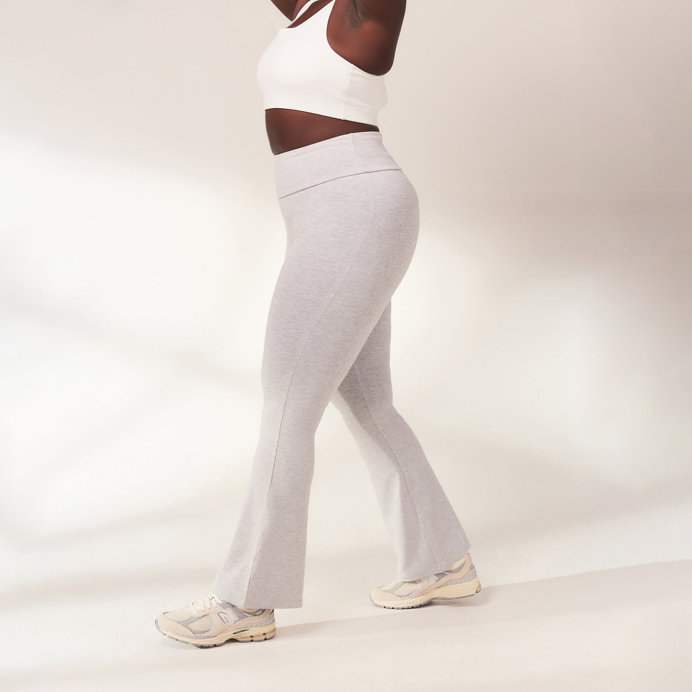 Legging léger flare grande taille - Light Gris Marl