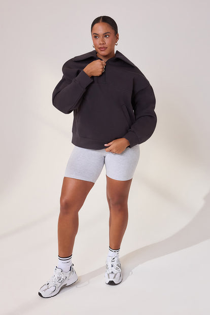 Curve Lightweight Everyday 6 Inch Cycling Shorts - Light Grey Marl