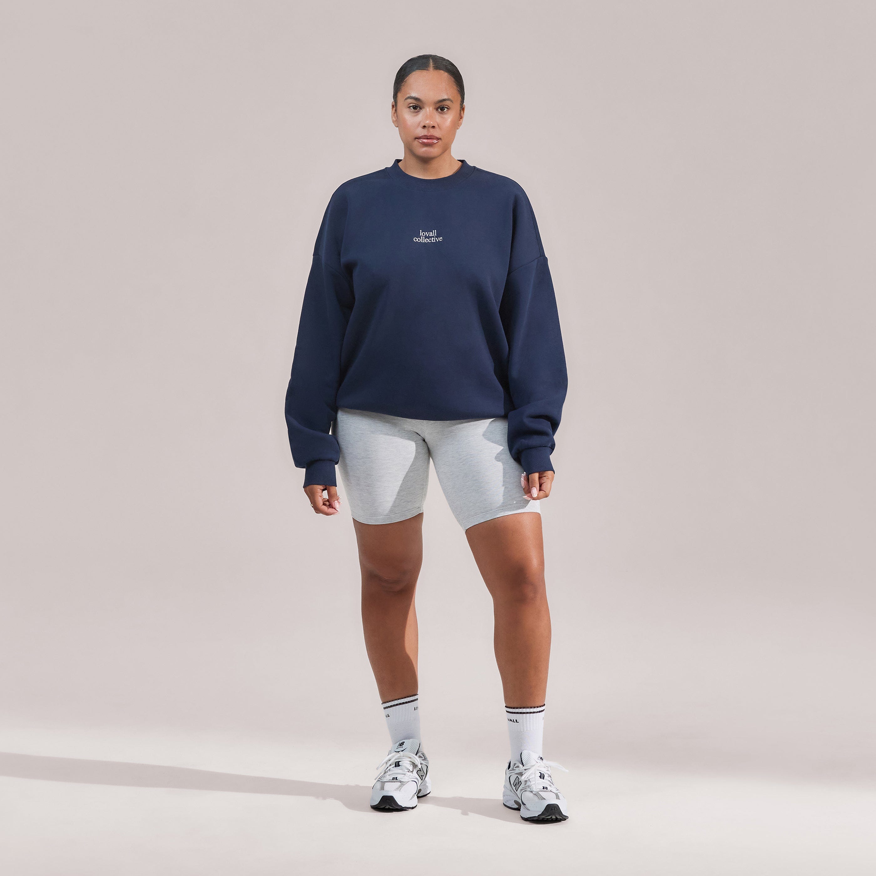 Curve ALL SZN Organic Oversized Graphic Sweatshirt Collective 1 - Navy