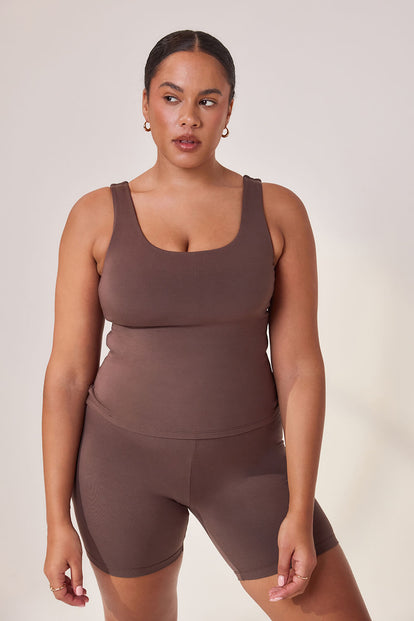 Curve Lightweight Everyday 6 Inch Cycling Shorts - Espresso Brown