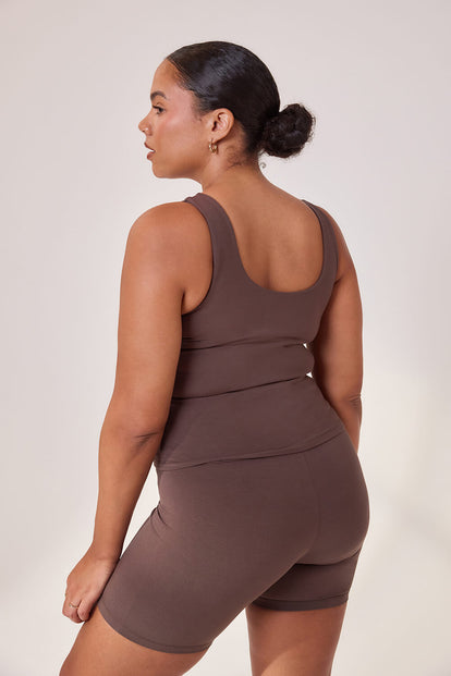 Curve Lightweight Everyday 6 Inch Cycling Shorts - Espresso Brown