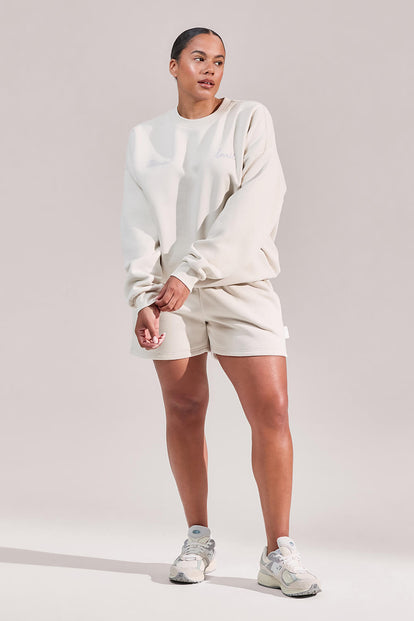 ALL SZN Organic Sweat Shorts - Ecru