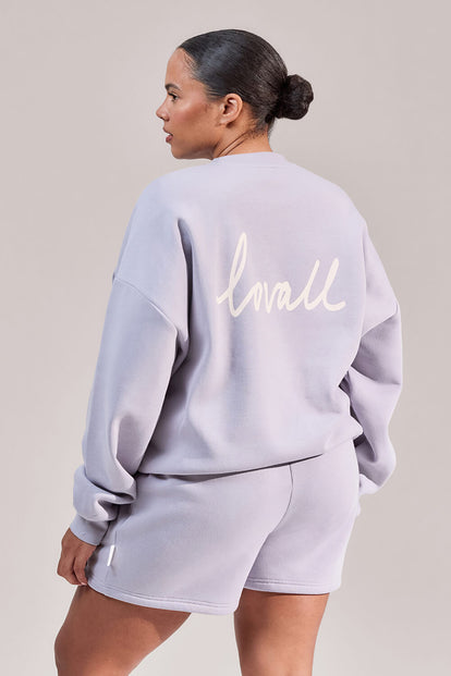 Curve ALL SZN Organic Oversized Graphic Sweatshirt Euphoric - Lilac Mist