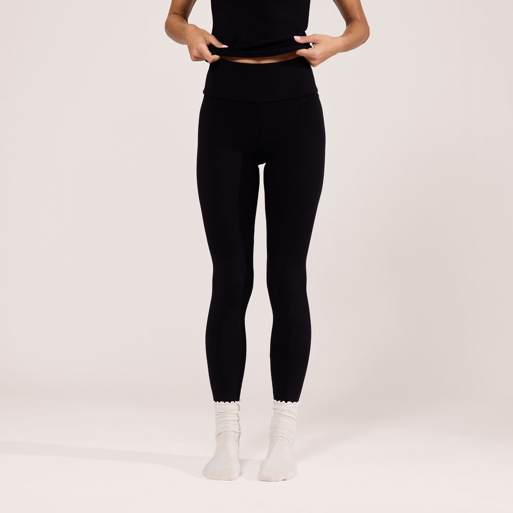 Legging taille haute léger et quotidien - Noir