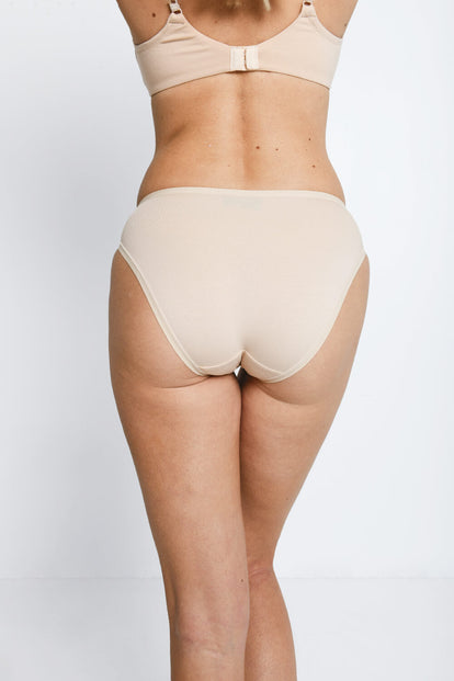 Lot de 3 culottes échancrées en coton - Noir