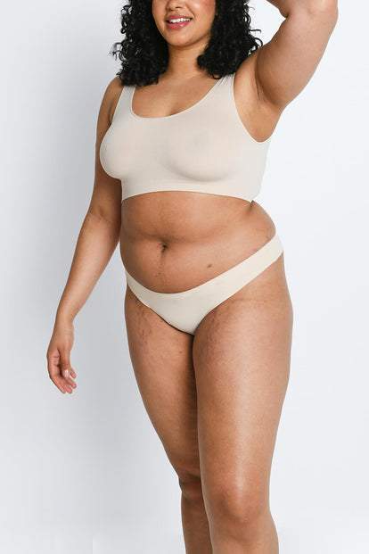 Lot de 3 strings sans couture grande taille - Noir