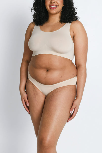 Lot de 3 culottes brésiliennes en coton grande taille - Noir