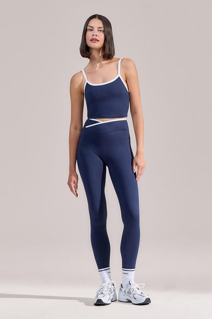 Ultimate Everyday Wrap Waist Leggings - Navy