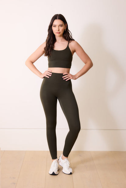 Legging 7/8e taille haute grande taille 24/7 Revitalise - Deep Olive