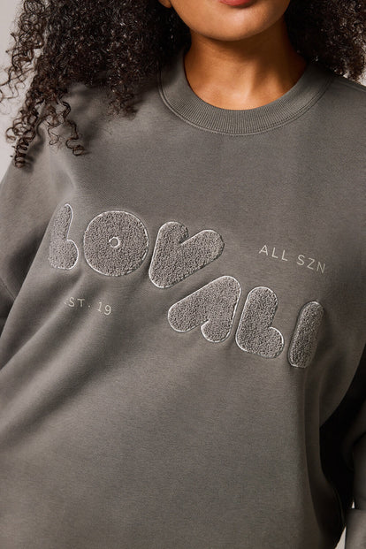 ALL SZN organique Sweat à Capuche Oversize Style 2 - Slate Green