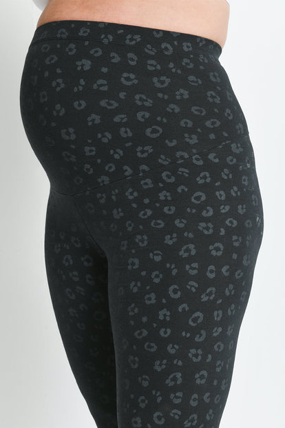 Legging de grossesse Everyday - Noir Animal Print