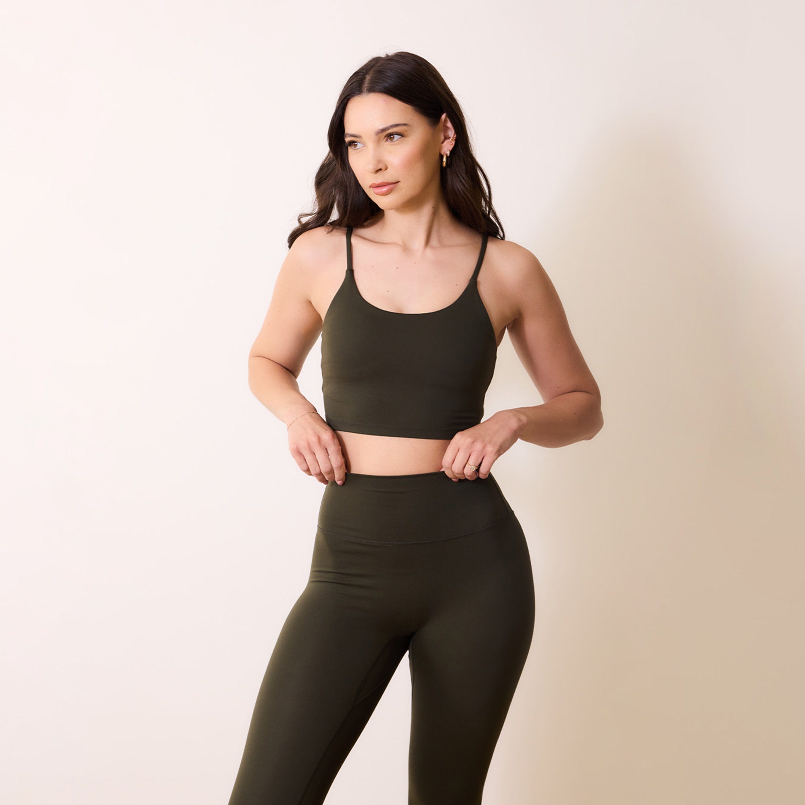 Brassière de sport grande taille 24/7 Revitalise - Deep Olive