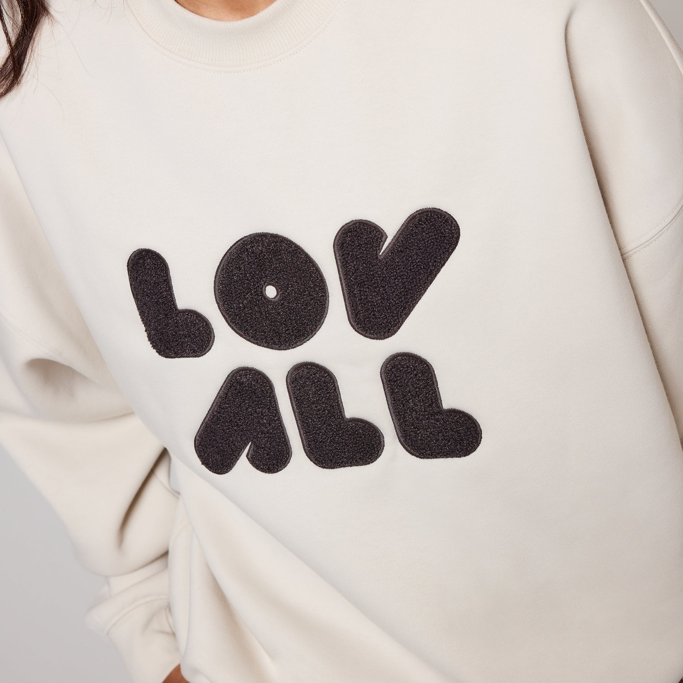 ALL SZN organique Sweat à Capuche Oversize grande taille Style 1 - Ecru