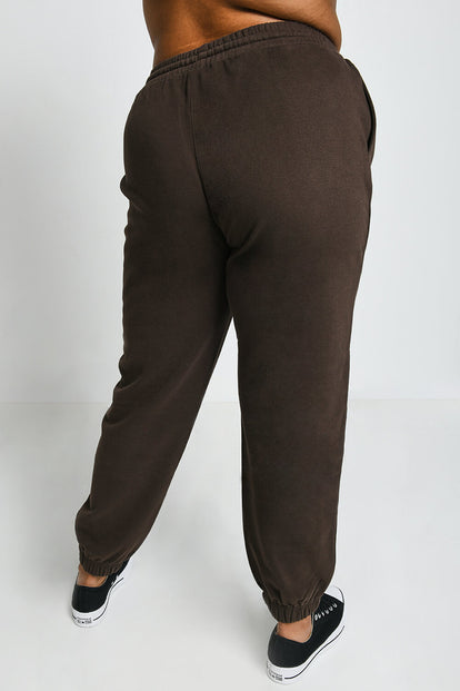 Pantalon de jogging confort grande taille Everyday - Espresso Marron