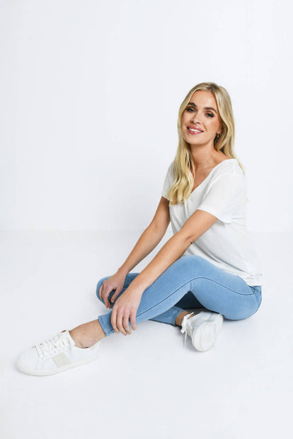 Jegging grande taille 7/8e - Light Bleu