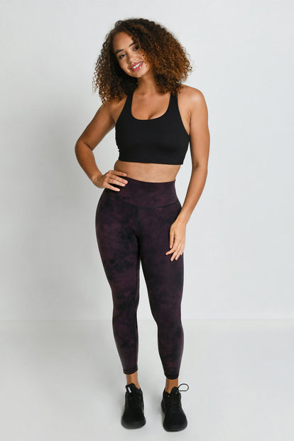 Legging 7/8e taille haute Revitalise - Dark Cherry Tie Dye
