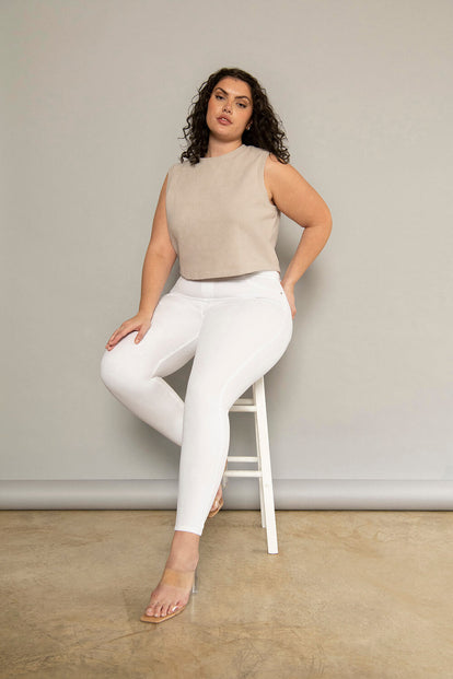 Jegging 7/8e grande taille Ultimate - Blanc